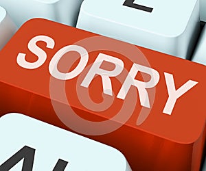 Sorry Key Shows Online Apology Or Regret