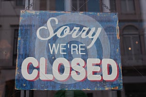 Sorry we're closed photo