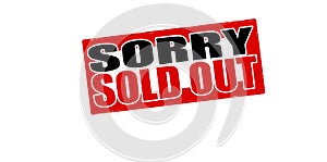 Sorry sold out