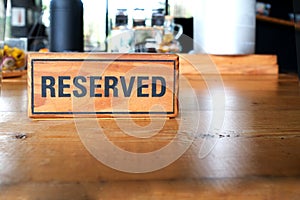 Sorry, the table has reserved already