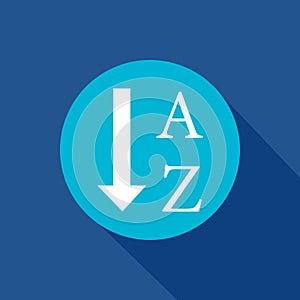 Sort by alphabetic vector icon symbol