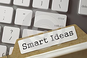 Sort Index Card with Inscription Smart Ideas. 3D
