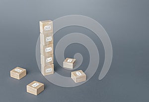 Sort mail and organize work with incoming and outgoing contacts. Chain of letters. Correspondence and related messages.