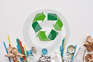 Sort your garbage. Crumple foil, paper and plastic