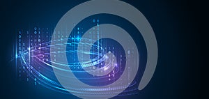 Sorting a large amount of data on a dark background. Big data visualization. Futuristic network or business analytics. Structuring