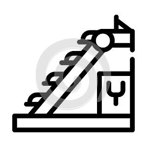 Sorting line line icon vector symbol illustration