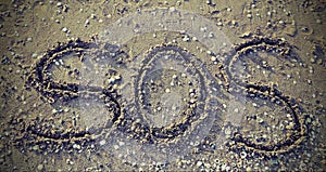 Sos on the beach