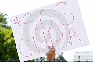 SOS Cuba Sign