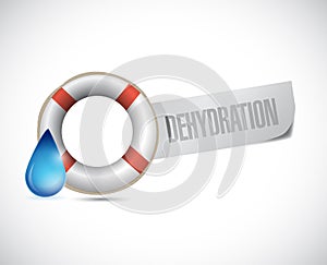 sos dehydration sign illustration design photo