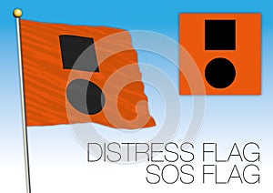 SOS Distress flag, international signal