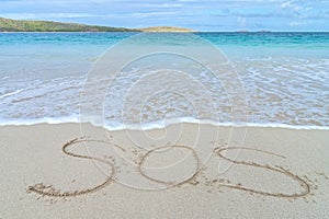 SOS distress sign photo