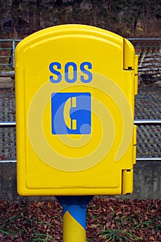 SOS phone box