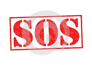 SOS Rubber Stamp