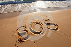 Sos sand beach. Generate Ai