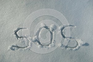 SOS in Snow photo