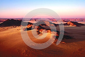 Sossusvlei Namib desert from Balloon