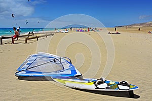 Sotavento Beach in Fuerteventura, Spain