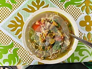 Soto is Indonesian food, almost every region has its own soto. photo