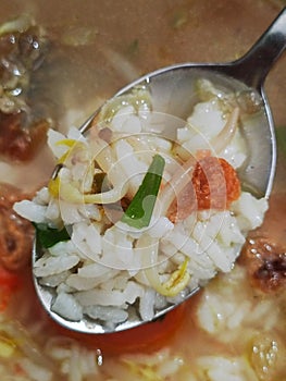 Soto is the most popular traditional breakfast from Central Java