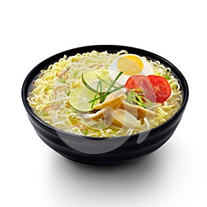 Soto Noodles Indonesian Food Isolated background photo