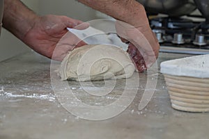 Sough-dough bread mixing and baking