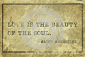Soul beauty Saint Augustine