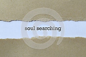 Soul searching on paper photo