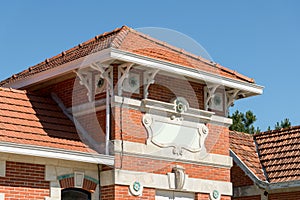 Soulac, France. Ancient villa in the old town photo