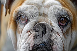 Soulful Stare: The Expressive Bulldog