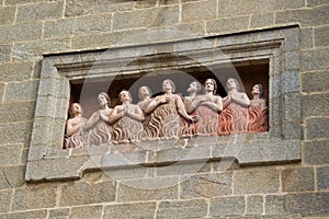 Souls in Purgatory at Church of Animas in Santiago de Compostela, Spain