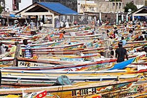 Soumbedioune fish market in Dakar, Senegal