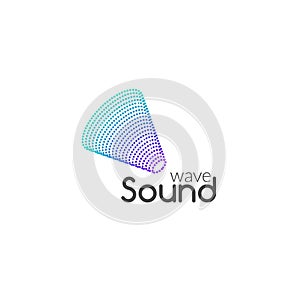 Sound Audio music wave logo design vector. Business icon symbol