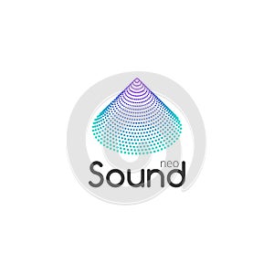 Sound Audio music wave logo design vector. Business icon symbol