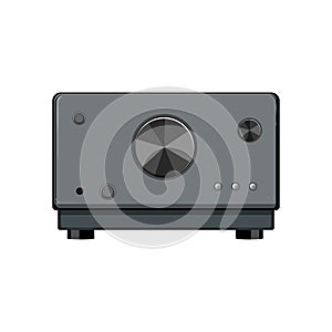 sound av receiver cartoon vector illustration