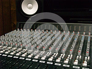 Sound Board Music Mixer - Knobs and Sliders
