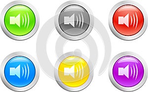 Sound button. [Vector]