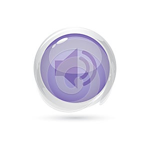 sound button. Vector illustration decorative design