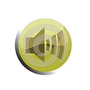 sound button. Vector illustration decorative design