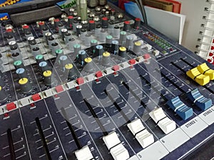 This is sound control in the control room.