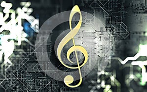 Sound engineering and dubstep music concept.Create music design photo