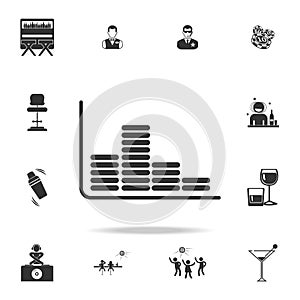 sound icon. Detailed set of night club and disco icons. Premium quality graphic design. One of the collection icons for websites,