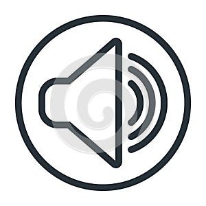 Sound icon isolated