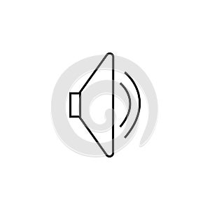 Sound icon, speaker icon. Sound vector icon, music volume symbol. Vector Illustration. Flat design