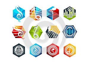 Sound,logo,karaoke,symbol,beat,icon and music concept design