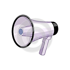 sound megaphone speaker cartoon vector illustration