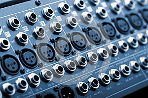 Sound mixer back panel