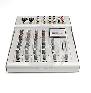 Sound mixer console isolated