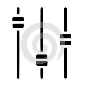 Sound mixer icon isolated on white background from music collection. sound mixer icon trendy and modern sound mixer symbol for log