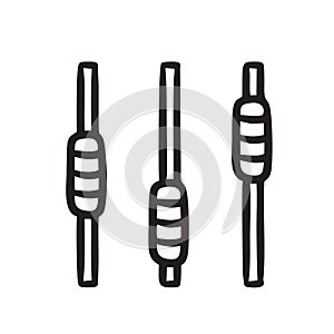 Sound mixer icon isolated on white background from music collection. sound mixer icon trendy and modern sound mixer symbol for log