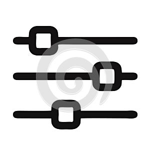 Sound mixer icon isolated on white background from music collection. sound mixer icon trendy and modern sound mixer symbol for log